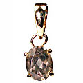 9934: Silver Setting Brown smoky quartz pendants