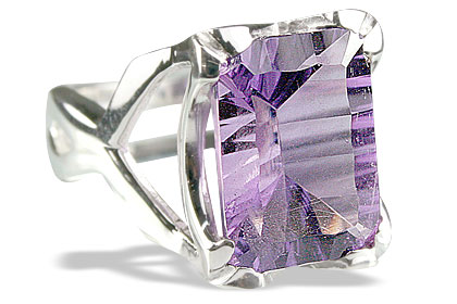 SKU 10034 - a Amethyst rings Jewelry Design image