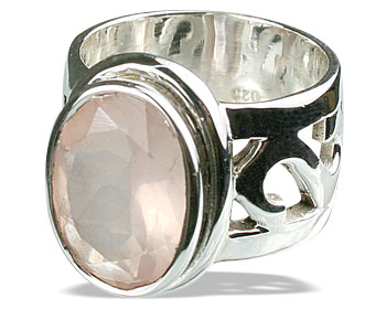 SKU 10037 - a Rose quartz rings Jewelry Design image