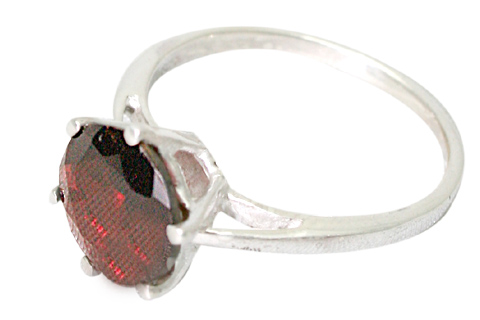 SKU 10043 - a Garnet rings Jewelry Design image