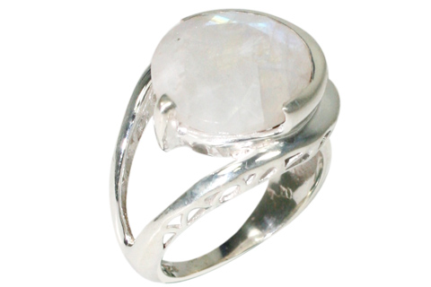 SKU 10075 - a Moonstone rings Jewelry Design image