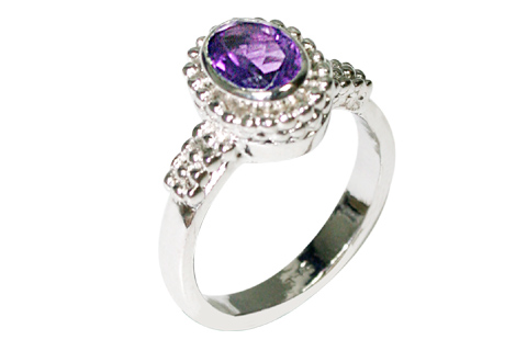 SKU 10092 - a Amethyst rings Jewelry Design image