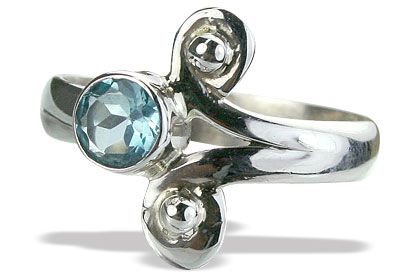 SKU 10180 - a Blue Topaz rings Jewelry Design image