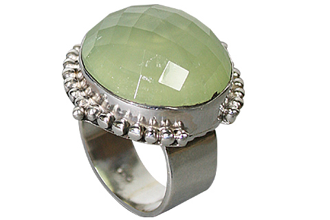 SKU 10215 - a Prehnite rings Jewelry Design image