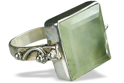 SKU 10217 - a Prehnite rings Jewelry Design image