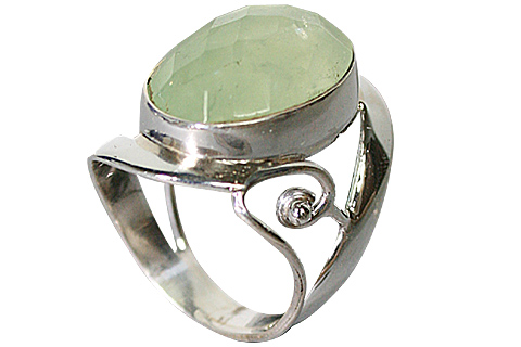 SKU 10218 - a Prehnite rings Jewelry Design image