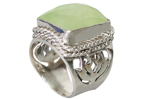 SKU 10220 - a Prehnite rings Jewelry Design image