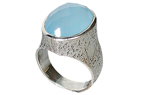 SKU 10296 - a Chalcedony rings Jewelry Design image