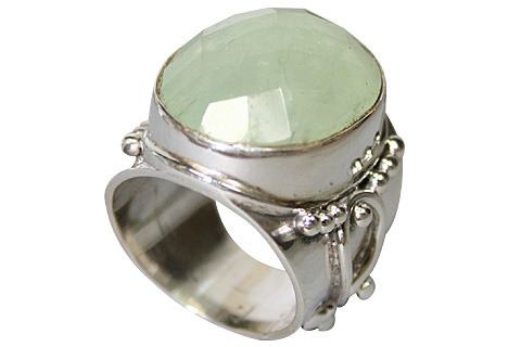 SKU 10298 - a Prehnite rings Jewelry Design image