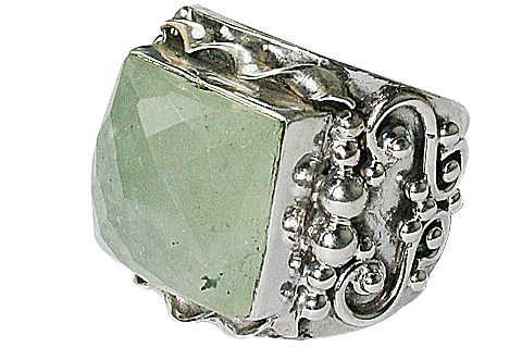 SKU 10326 - a Prehnite rings Jewelry Design image