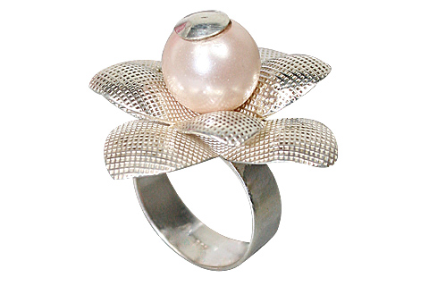 SKU 10353 - a Pearl rings Jewelry Design image