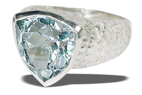 SKU 10357 - a Blue Topaz rings Jewelry Design image