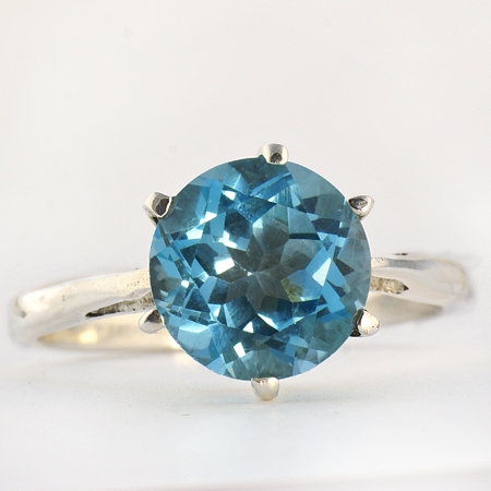 SKU 10365 - a Blue Topaz rings Jewelry Design image