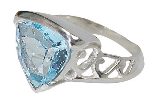 SKU 10367 - a Blue Topaz rings Jewelry Design image