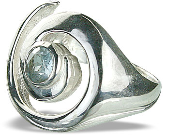 SKU 10414 - a Blue Topaz rings Jewelry Design image
