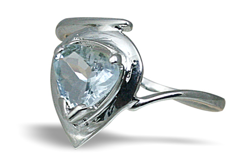 SKU 10443 - a Aquamarine rings Jewelry Design image