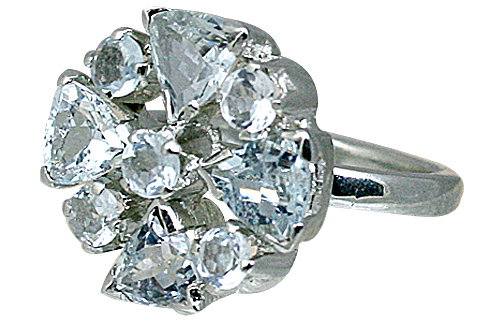 SKU 10444 - a Aquamarine rings Jewelry Design image