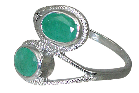 SKU 10445 - a Emerald rings Jewelry Design image