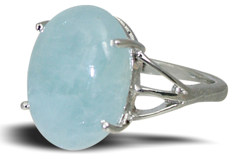 SKU 10449 - a Aquamarine rings Jewelry Design image