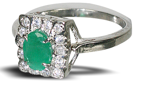 SKU 10454 - a Emerald rings Jewelry Design image