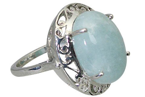 SKU 10611 - a Aquamarine rings Jewelry Design image