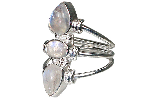 SKU 10616 - a Moonstone rings Jewelry Design image