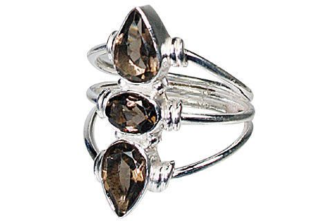 SKU 10617 - a Smoky Quartz rings Jewelry Design image