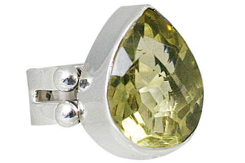 SKU 10737 - a Lemon Quartz rings Jewelry Design image