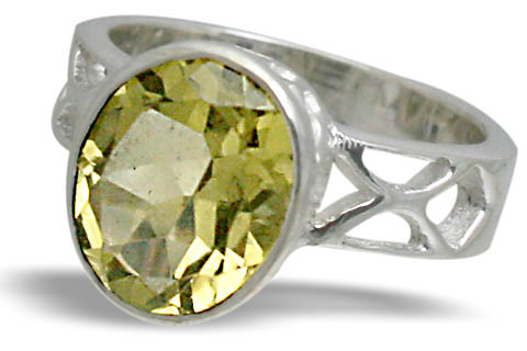 SKU 10797 - a Lemon Quartz rings Jewelry Design image