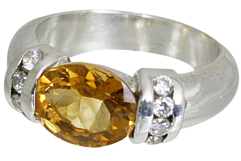 SKU 10837 - a Citrine rings Jewelry Design image