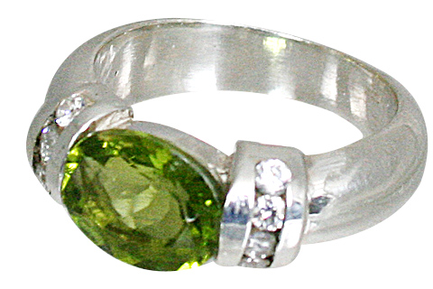 SKU 10838 - a Peridot rings Jewelry Design image