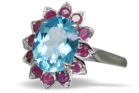 SKU 10852 - a Blue Topaz rings Jewelry Design image