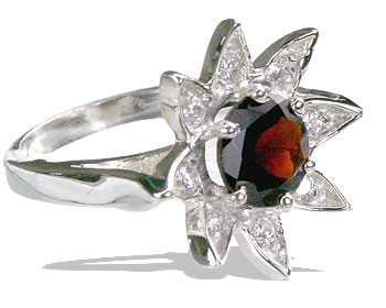 SKU 10853 - a Garnet rings Jewelry Design image