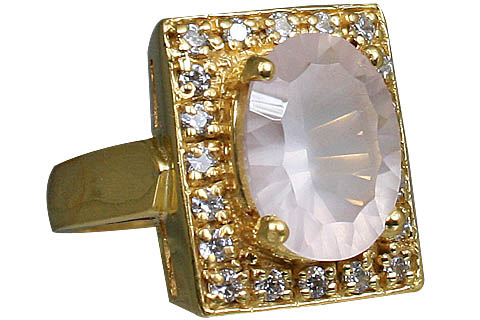 SKU 10999 - a Rose quartz rings Jewelry Design image