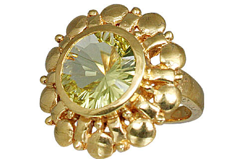 SKU 11002 - a Lemon Quartz rings Jewelry Design image
