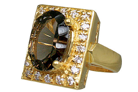 SKU 11013 - a Smoky Quartz rings Jewelry Design image