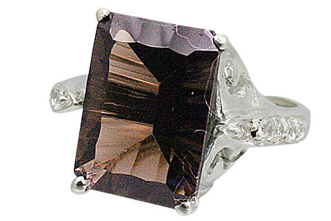 SKU 11023 - a Smoky Quartz rings Jewelry Design image