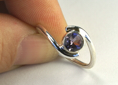 SKU 11026 - a Iolite rings Jewelry Design image