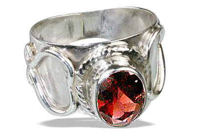 SKU 11033 - a Garnet rings Jewelry Design image