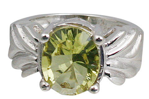 SKU 11040 - a Lemon Quartz rings Jewelry Design image