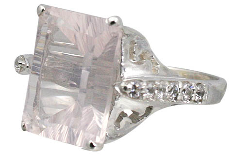 SKU 11044 - a Rose quartz rings Jewelry Design image