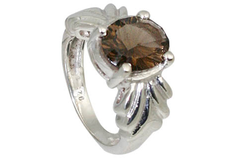 SKU 11047 - a Smoky Quartz rings Jewelry Design image
