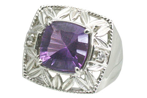 SKU 11050 - a Amethyst rings Jewelry Design image