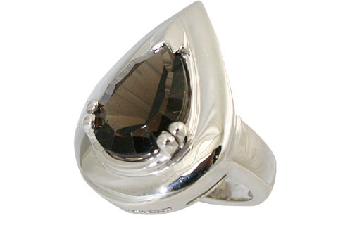 SKU 11055 - a Smoky Quartz rings Jewelry Design image