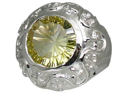 SKU 11065 - a Lemon Quartz rings Jewelry Design image