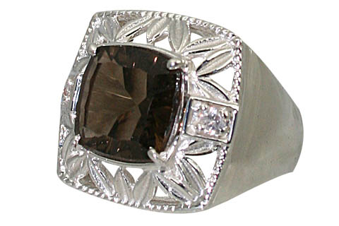 SKU 11067 - a Smoky Quartz rings Jewelry Design image