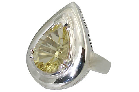 SKU 11068 - a Lemon Quartz rings Jewelry Design image