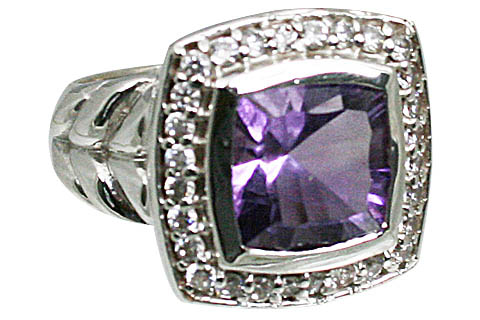 SKU 11070 - a Amethyst rings Jewelry Design image