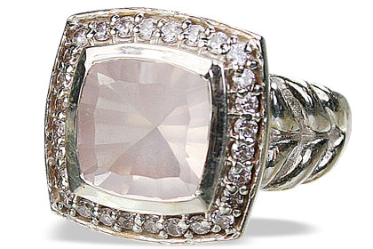 SKU 11071 - a Rose quartz rings Jewelry Design image