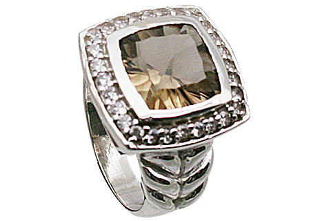 SKU 11073 - a Smoky Quartz rings Jewelry Design image